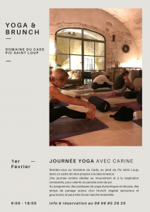 Lire la suite à propos de l’article JOURNEE YOGA & BRUNCH au Pic Saint Loup – Dimanche 1er février